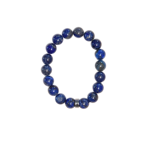 Bracelet Lapis-Lazuli Perles rondes 10 mm