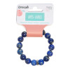 Bracelet Lapis-Lazuli Perles rondes 12 mm