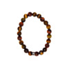 Bracelet Mix Oeil de Tigre de Taureau et de Faucon Perles rondes 8 mm
