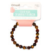 Bracelet Mix Oeil de Tigre de Taureau et de Faucon Perles rondes 8 mm