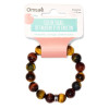 Bracelet Mix Oeil de Tigre de Taureau et de Faucon Perles rondes 12 mm