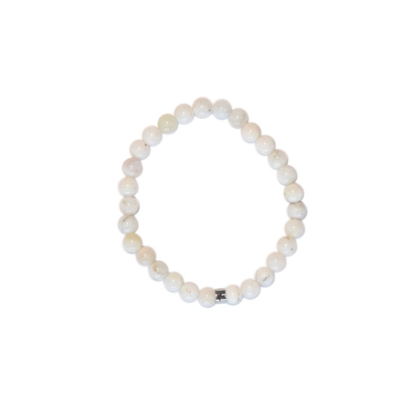 Bracelet Pierre de Lune Perles rondes 6 mm
