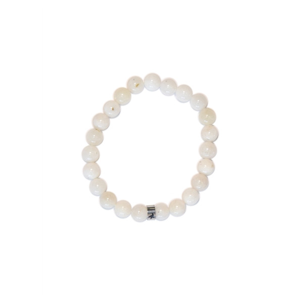 Bracelet Pierre de Lune Perles rondes 8 mm