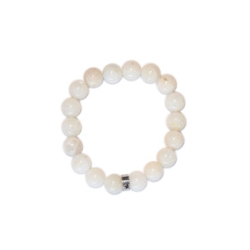 Bracelet Pierre de Lune Perles rondes 10 mm