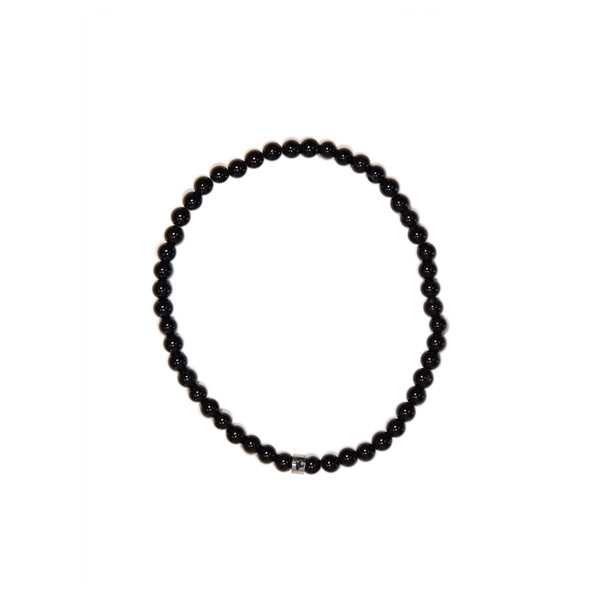 Bracelet Onyx Perles rondes 4 mm