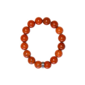 Bracelet Jaspe Rouge Perles rondes 12 mm