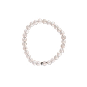 Bracelet Cristal de Roche Perles rondes 6 mm