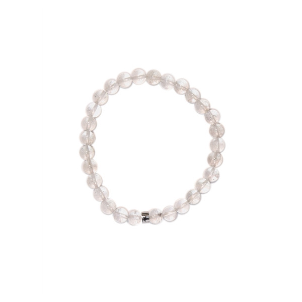 Bracelet Cristal de Roche Perles rondes 6 mm