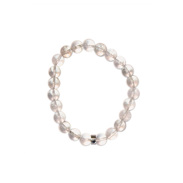 Bracelet Cristal de Roche Perles rondes 8 mm