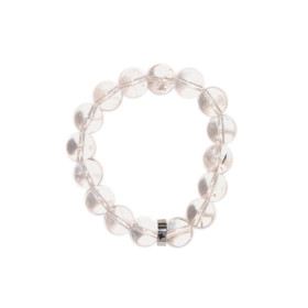 Bracelet Cristal de Roche Perles rondes 12 mm