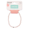 Bracelet Quartz Rose Perles rondes 4 mm