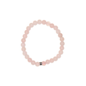 Bracelet Quartz Rose Perles rondes 6 mm