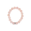 Bracelet Quartz Rose Perles rondes 10 mm