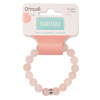 Bracelet Quartz Rose Perles rondes 10 mm