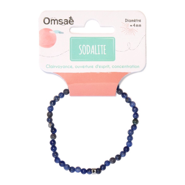 Bracelet Sodalite Perles rondes 4 mm