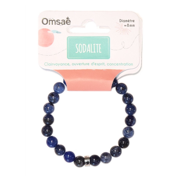 Bracelet Sodalite Perles rondes 8 mm