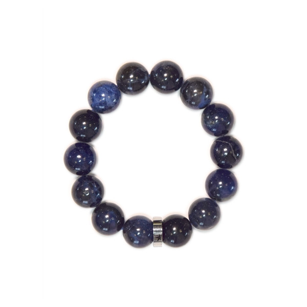 Bracelet Sodalite Perles rondes 14 mm