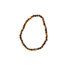 Bracelet Oeil de Tigre Perles rondes 4 mm