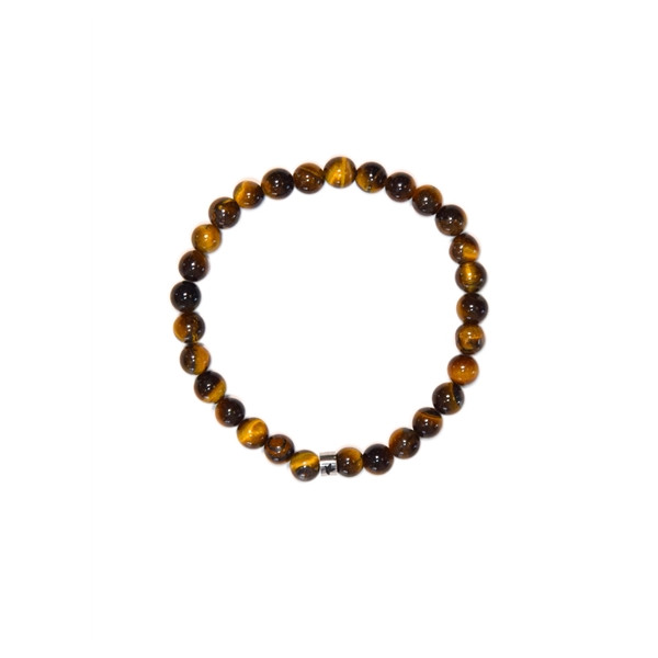 Bracelet Oeil de Tigre Perles rondes 6 mm