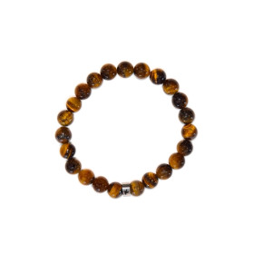 Bracelet Oeil de Tigre Perles rondes 8 mm