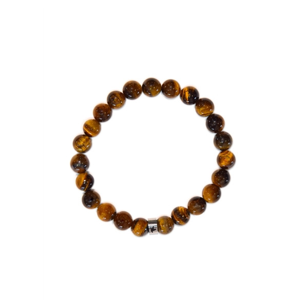 Bracelet Oeil de Tigre Perles rondes 8 mm