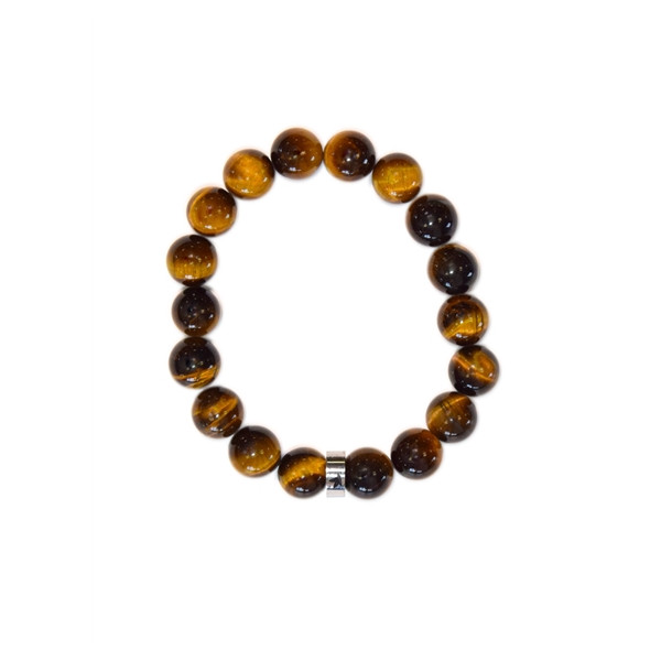 Bracelet Oeil de Tigre Perles rondes 10 mm