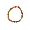 Bracelet Unakite Perles Rondes 6 mm