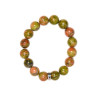 Bracelet Unakite Perles rondes 12 mm