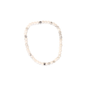 Bracelet Magnésite Perles rondes 4 mm