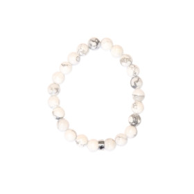 Bracelet Magnésite Perles rondes 8 mm