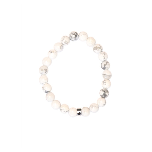 Bracelet Magnésite Perles rondes 8 mm