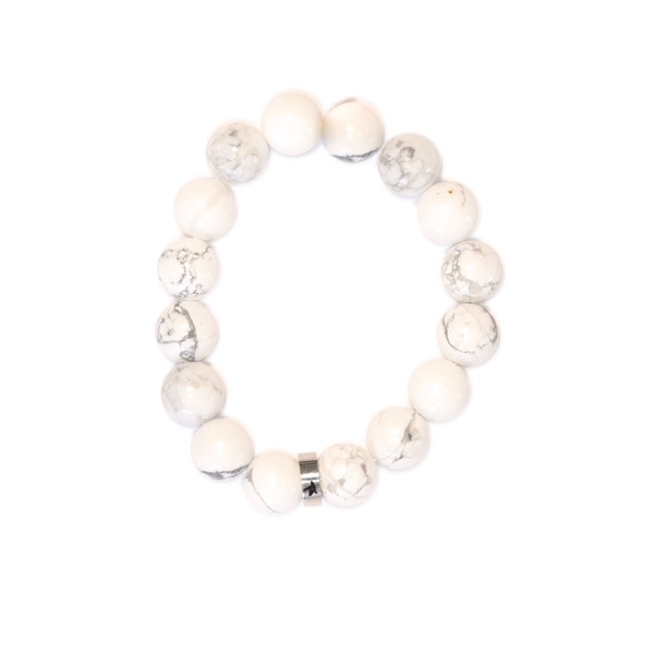 Bracelet Magnésite Perles rondes 12 mm