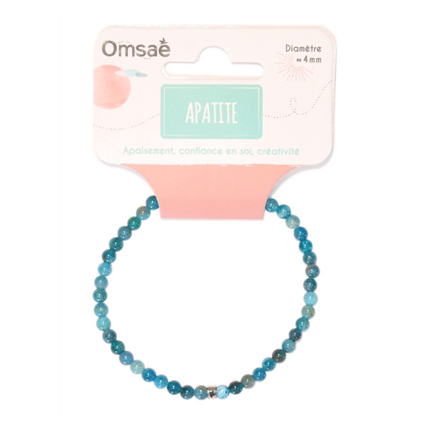 Bracelet Apatite Perles rondes 4 mm