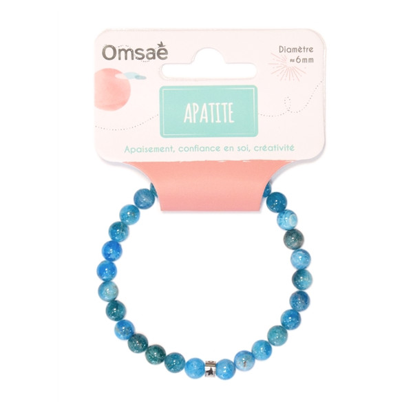 Bracelet Apatite Perles rondes 6 mm
