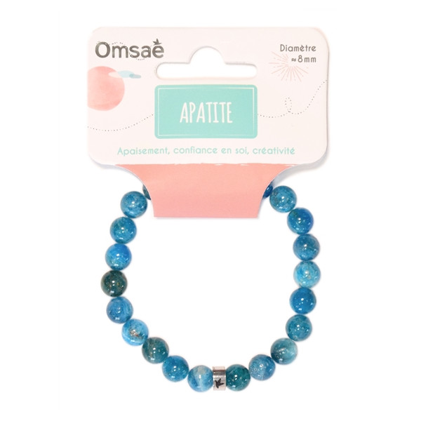 Bracelet Apatite Perles rondes 8 mm