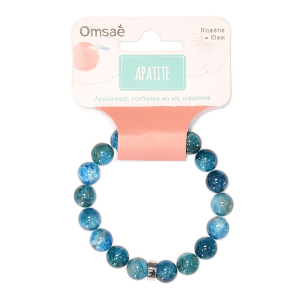 Bracelet Apatite Perles rondes 10 mm