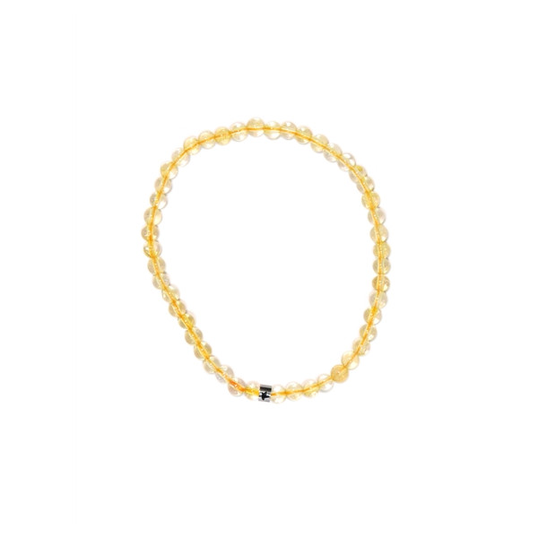 Bracelet Citrine Perles rondes 4 mm