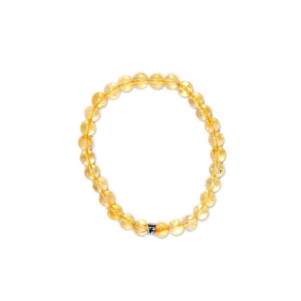 Bracelet Citrine Perles rondes 6 mm