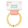 Bracelet Citrine Perles rondes 10 mm