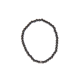 Bracelet Hématite Perles Rondes 4 mm
