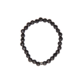 Bracelet Hématite Perles Rondes 6 mm