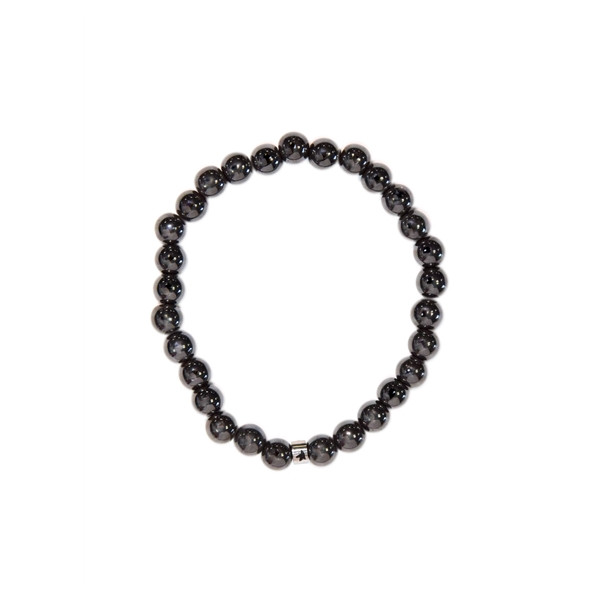 Bracelet Hématite Perles Rondes 6 mm