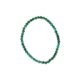 Bracelet Malachite Perles Rondes 4 mm