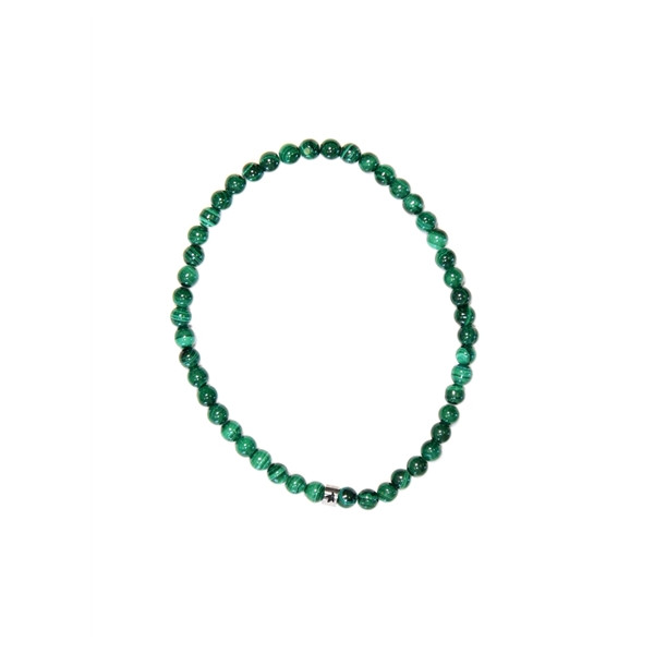 Bracelet Malachite Perles Rondes 4 mm