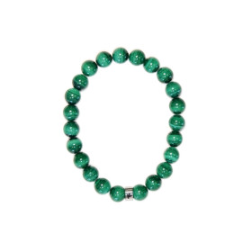Bracelet Malachite Perles Rondes 8 mm