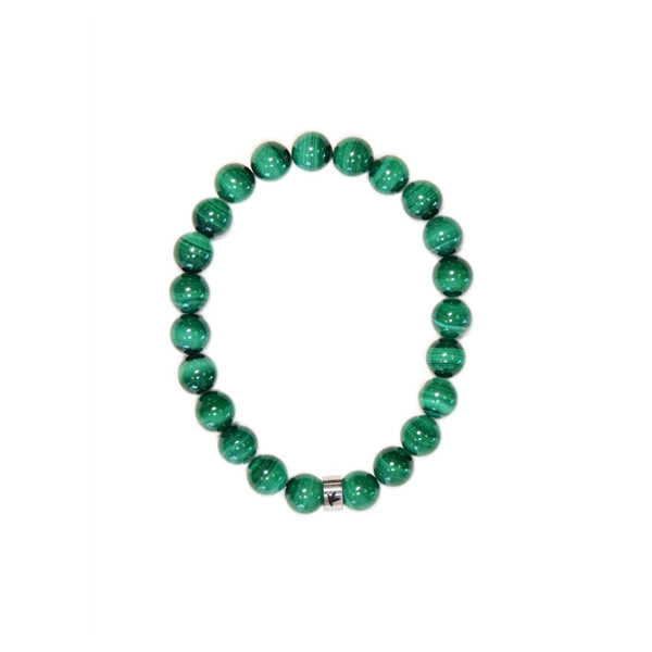 Bracelet Malachite Perles Rondes 8 mm
