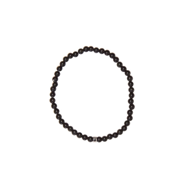 Bracelet Obsidienne Noire Perles rondes 4 mm
