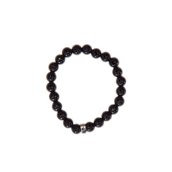 Bracelet Obsidienne Noire Perles rondes 8 mm