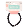 Bracelet Obsidienne Noire Perles rondes 8 mm