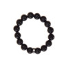 Bracelet Obsidienne Noire Perles rondes 12 mm